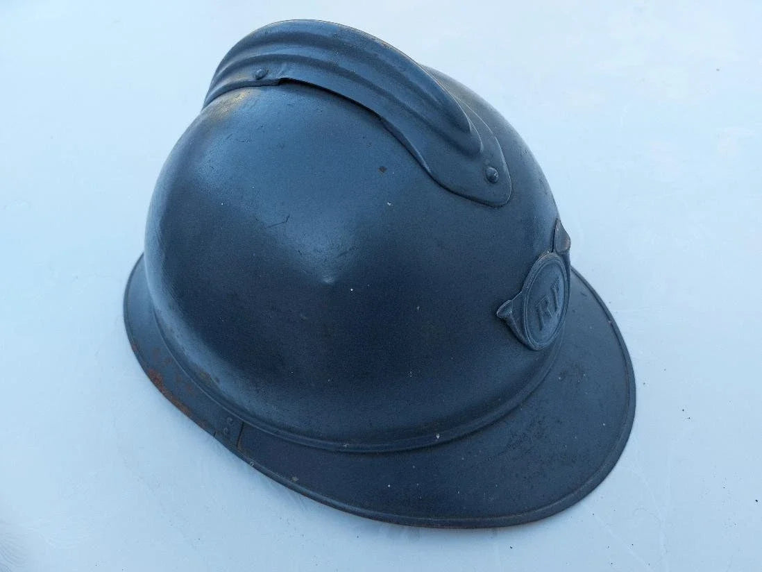 Authentique CASQUE ADRIAN MODELE 1915 MILITARIA WW1 EQUIPEMENT SOLDAT FRANCAIS CHASSEUR