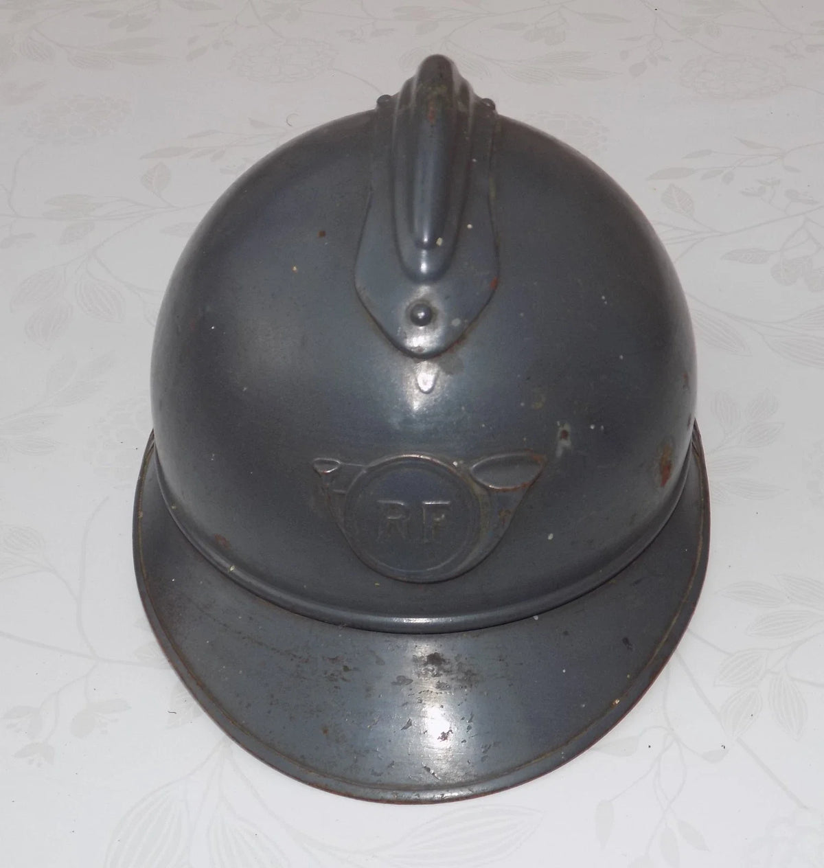 Authentique CASQUE ADRIAN MODELE 1915 MILITARIA WW1 EQUIPEMENT SOLDAT FRANCAIS CHASSEUR