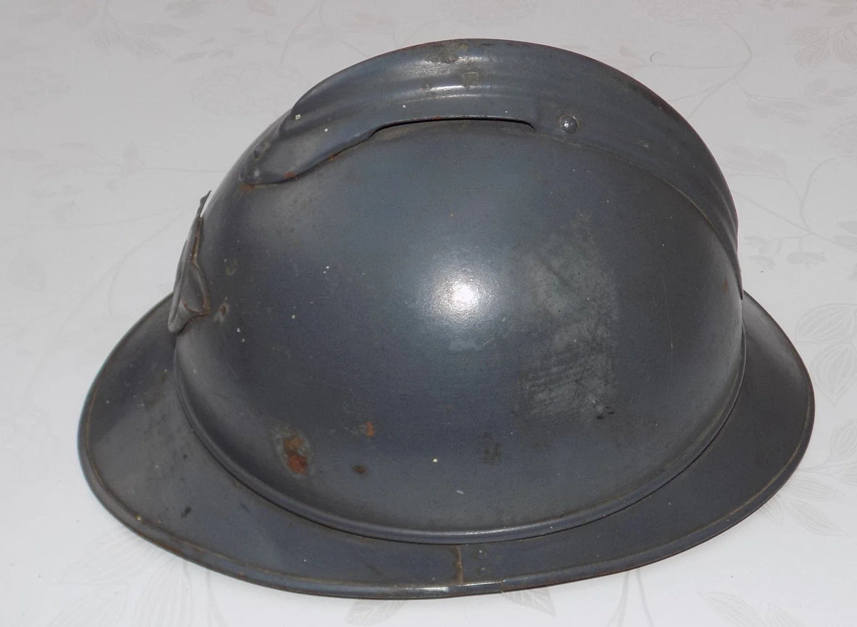 Authentique CASQUE ADRIAN MODELE 1915 MILITARIA WW1 EQUIPEMENT SOLDAT FRANCAIS CHASSEUR