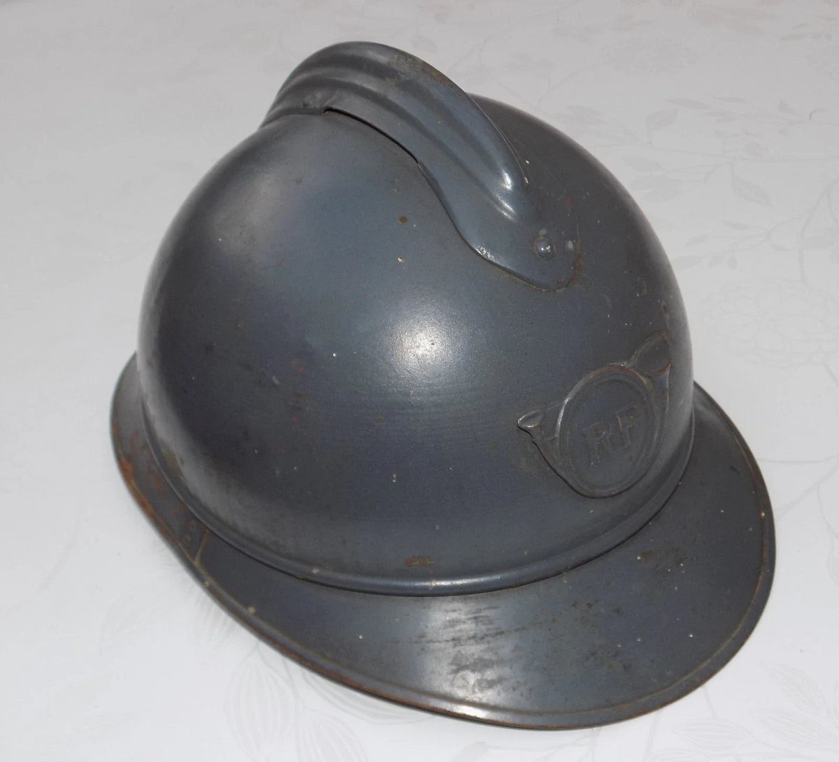 Authentique CASQUE ADRIAN MODELE 1915 MILITARIA WW1 EQUIPEMENT SOLDAT FRANCAIS CHASSEUR