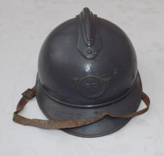 Authentique CASQUE ADRIAN MODELE 1915 MILITARIA WW1 EQUIPEMENT SOLDAT FRANCAIS CHASSEUR