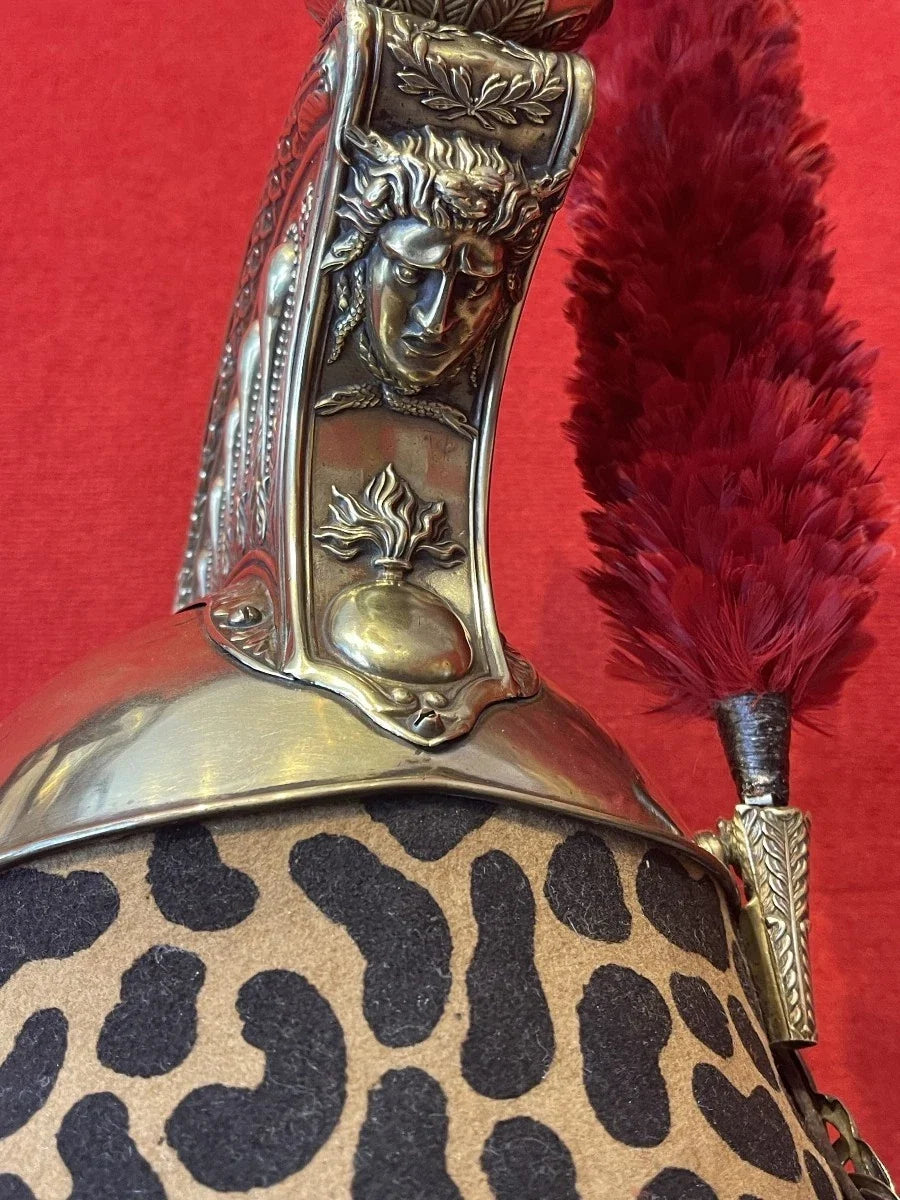 Authentique Casque de Dragons, Modèle 1858, Second Empire Napoléon III / Troisième Républiqu