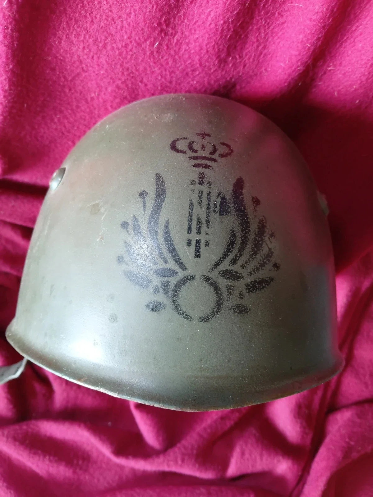 Rare Casque Italien MVSN .modèle 33 WW2 1943-45