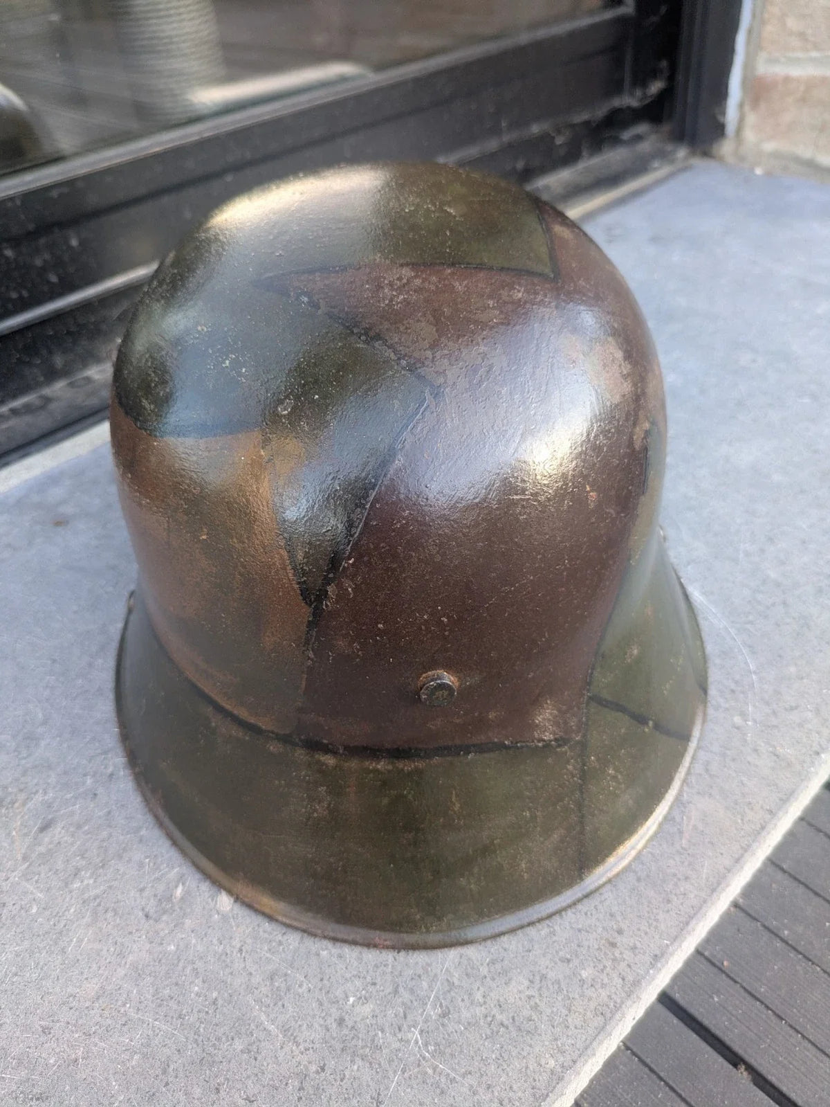 Authentique Casque allemand stahlhelm camouflage ww1 wk1 pickelhaube uniforme jugulaire