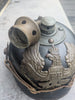 Authentique Casque à pointe Pickelhaube allemand 1914-1918 stahlhelm cocardes jugulaire ww1