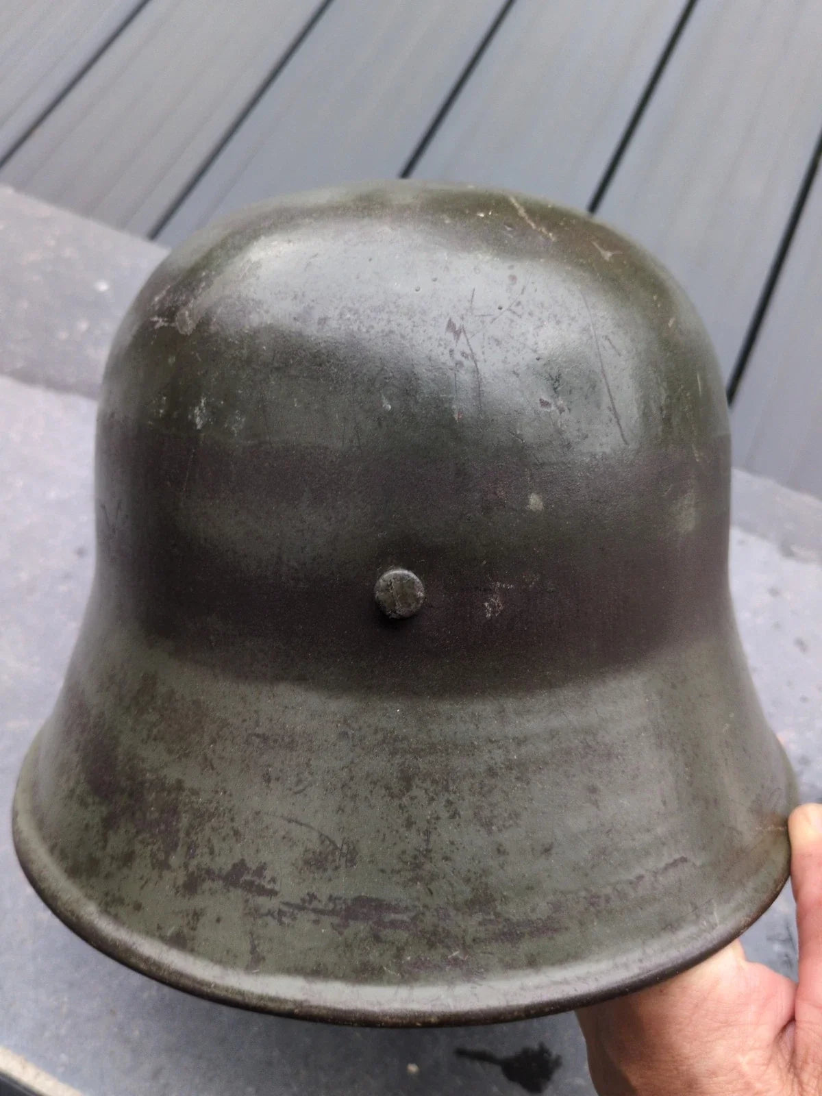 Authentique Casque Allemand Ww1 1917 Stahlhelm spikehelmet pickelhaube Ww1 Wk1 Top ! Pointe