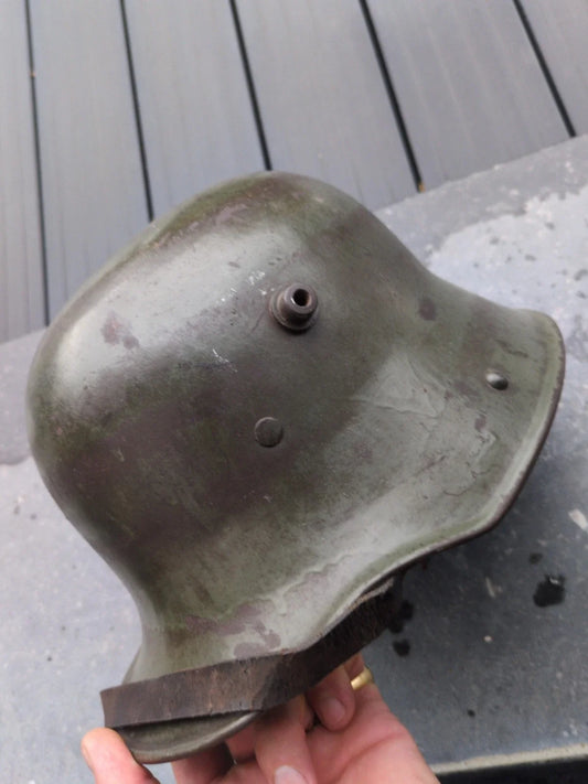 Authentique Casque Allemand Ww1 1917 Stahlhelm spikehelmet pickelhaube Ww1 Wk1 Top ! Pointe