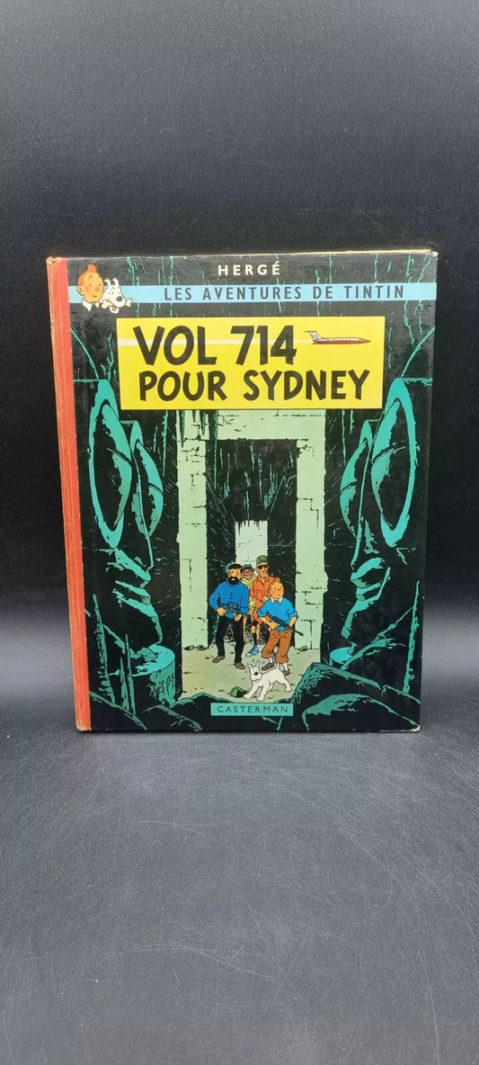 BD Tintin Vol 714 pour Sidney Hergé Casterman 1968 cocktail tirage 2000 ex. B37