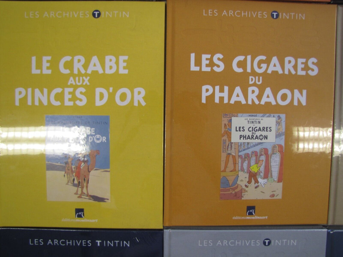 Lot BD Les Archives TINTIN éditions Moulinsart Collection HERGE BD