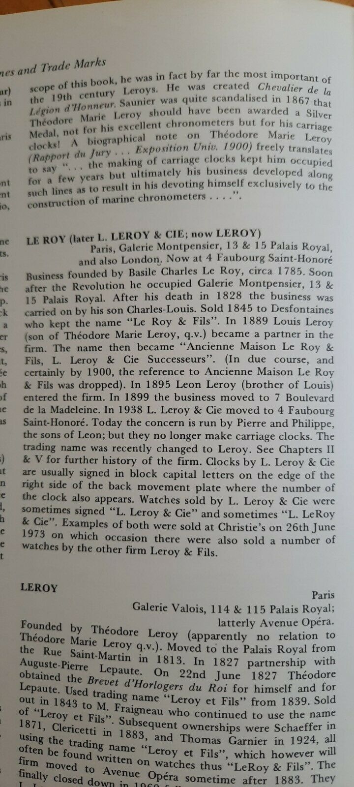 Pendule de voyage d'officier L. LEROY