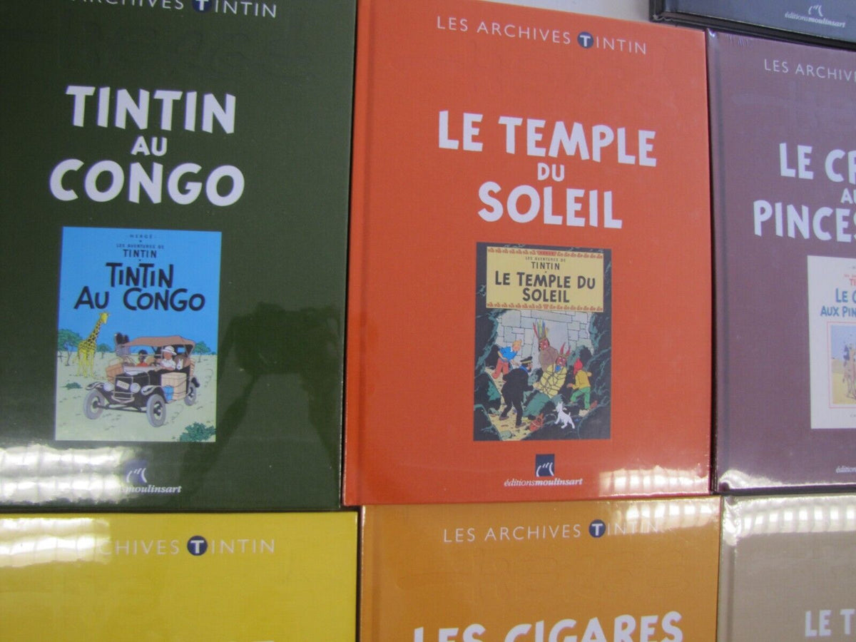 Lot BD Les Archives TINTIN éditions Moulinsart Collection HERGE BD