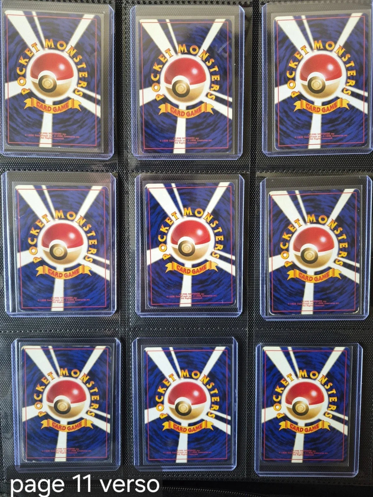Classeur POKEMON Master Set Du Set De Base 1996 Japonais Original 103/103