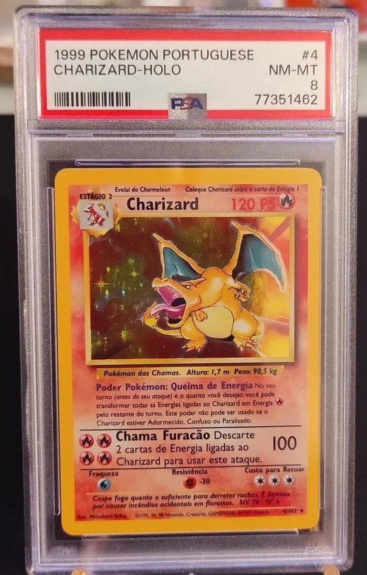 Dracaufeu 4/102 Holo 1999 set de base PSA 8