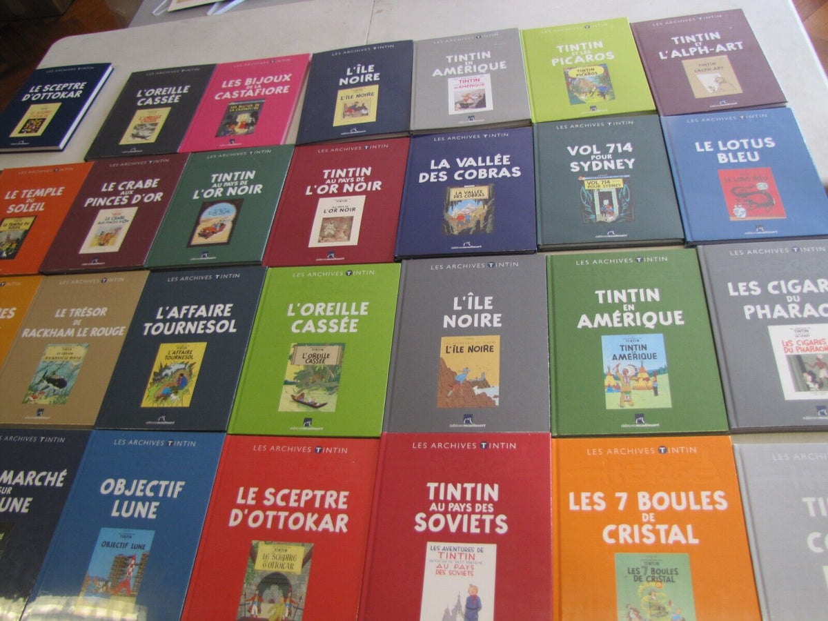 Lot BD Les Archives TINTIN éditions Moulinsart Collection HERGE BD
