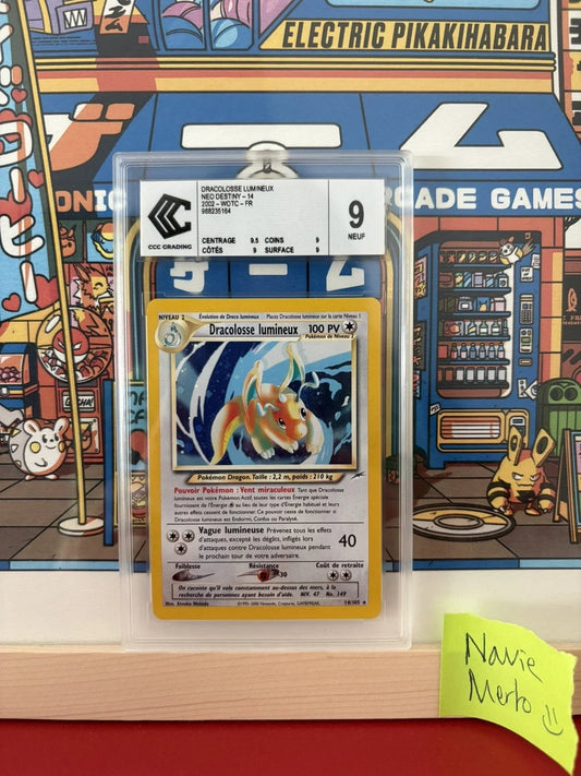 Carte Pokemon Dracolosse lumineux 14/105 Holo Neo Destiny CCC 9