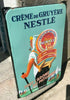 ANCIENNE PLAQUE EMAILLEE CREME DE GRUYERE NESTLE ETAT D'ORIGINE