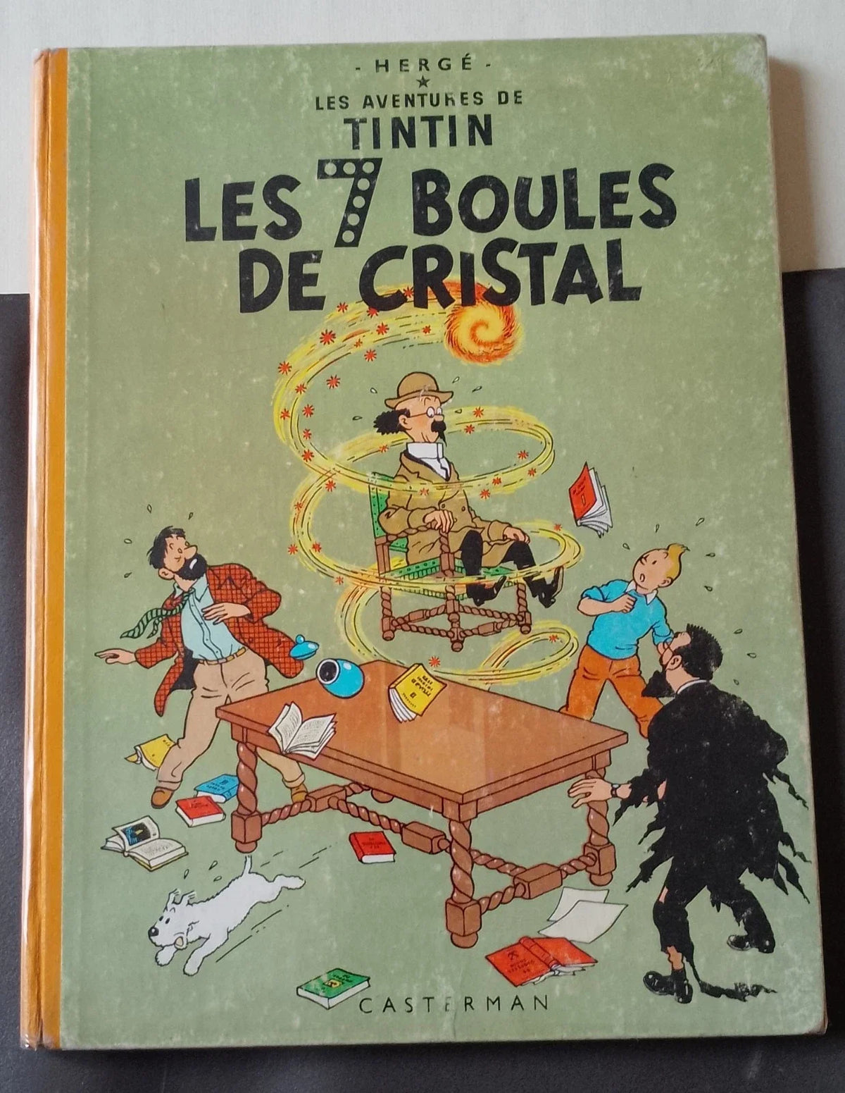 BD TINTIN les sept boules de cristal - DEDICACE PAR HERGE