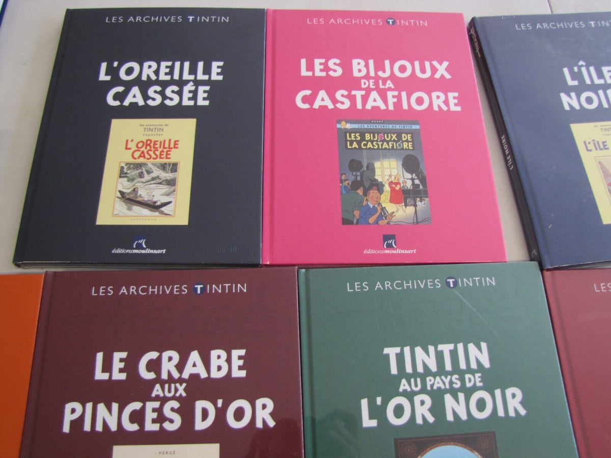 Lot BD Les Archives TINTIN éditions Moulinsart Collection HERGE BD