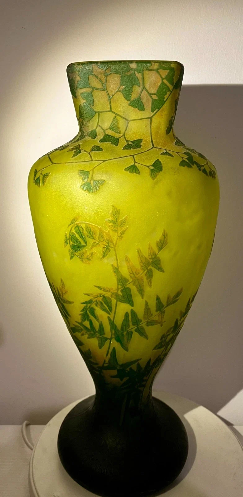 Grand vase Daum Nancy Art Nouveau (vers 1910)