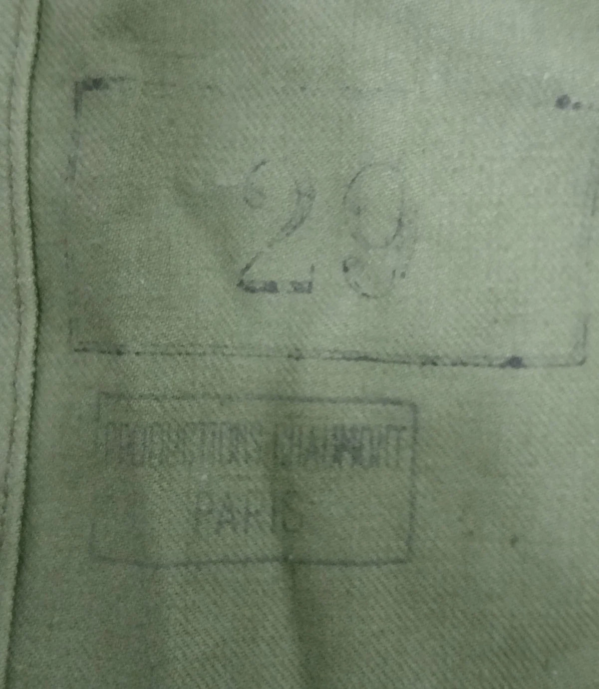 VESTE CAMOUFLÉ TAP PARACHUTISTE 47/53 EN PARFAIT ÉTAT