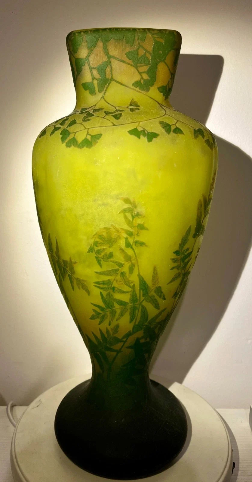 Grand vase Daum Nancy Art Nouveau (vers 1910)