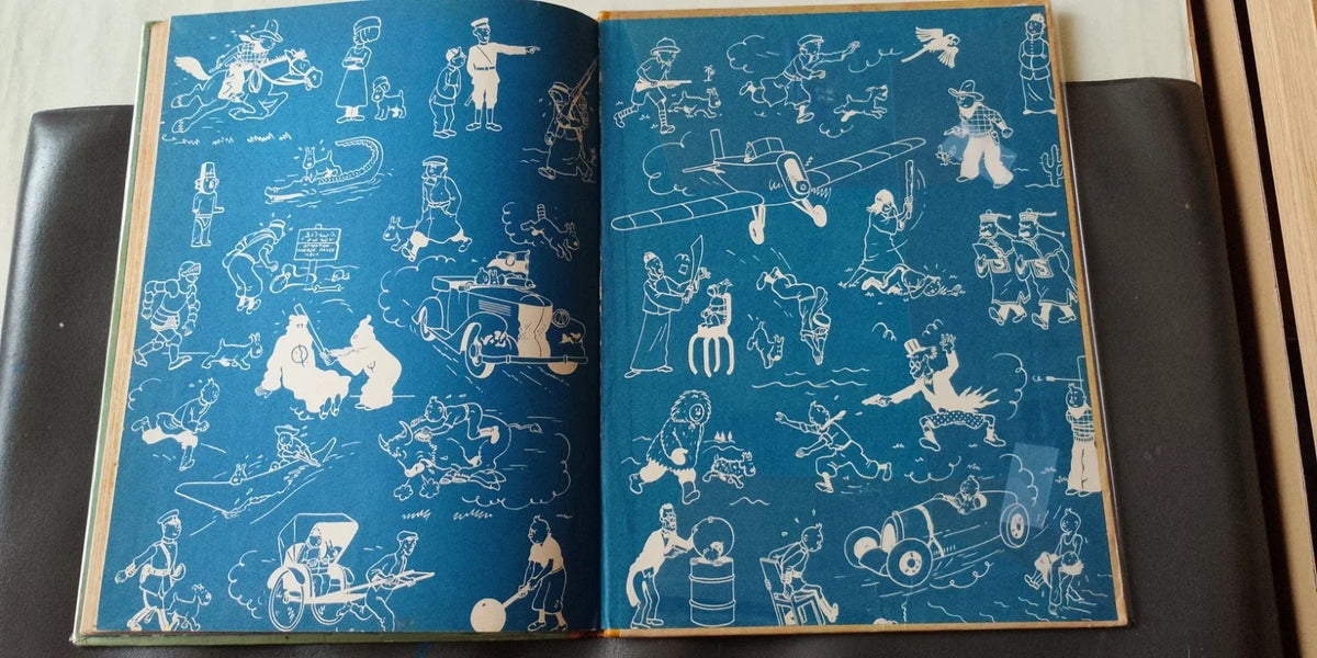 BD TINTIN les sept boules de cristal - DEDICACE PAR HERGE