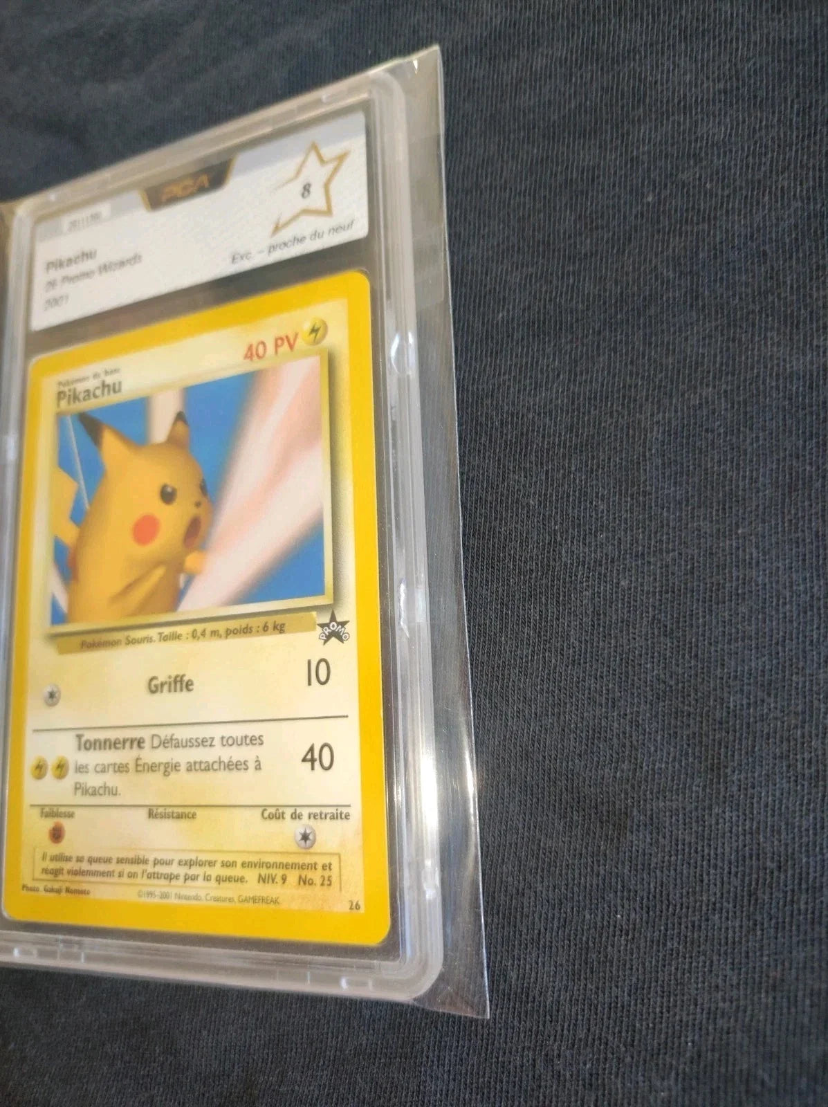 Pokemon Carte Pikachu Promo Snap PCA 8 Wizards Of The Coast No.26 rare 2001