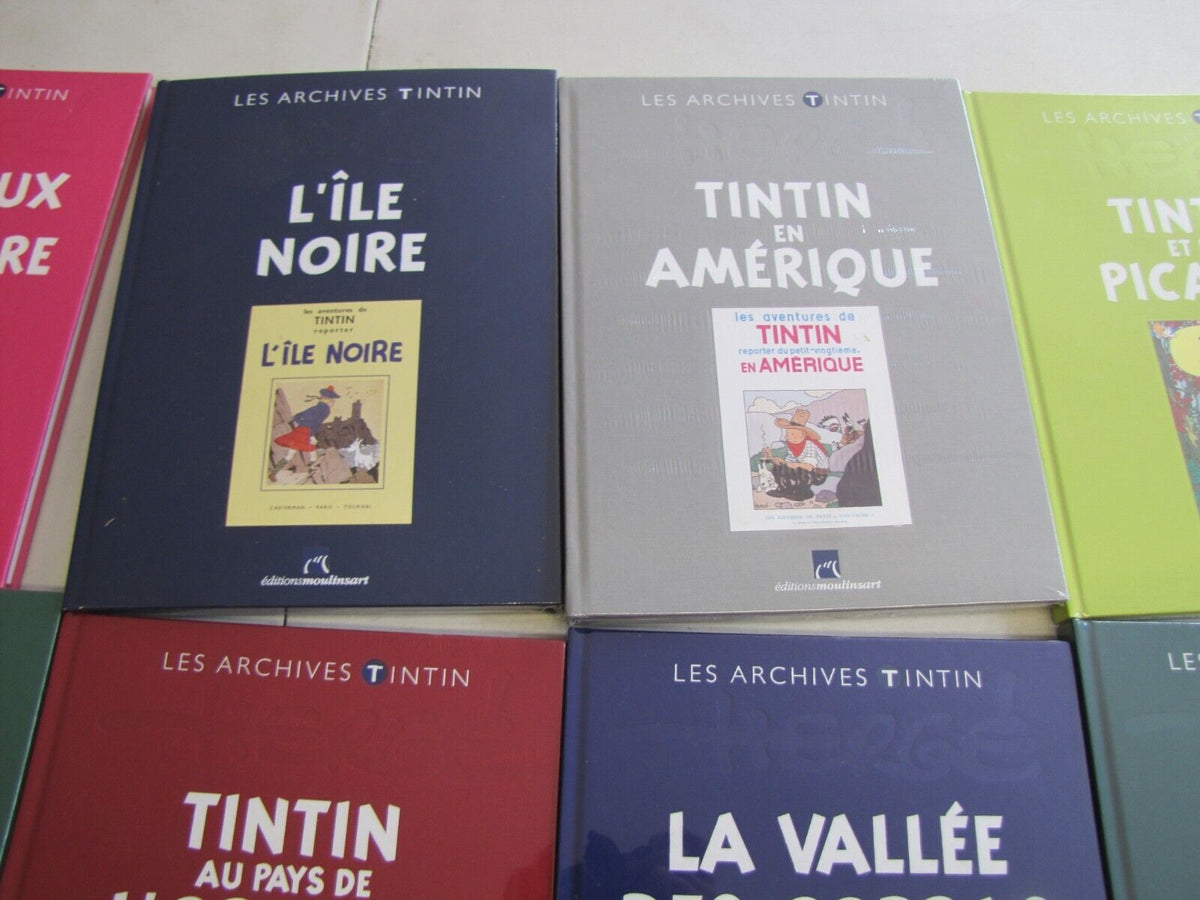Lot BD Les Archives TINTIN éditions Moulinsart Collection HERGE BD