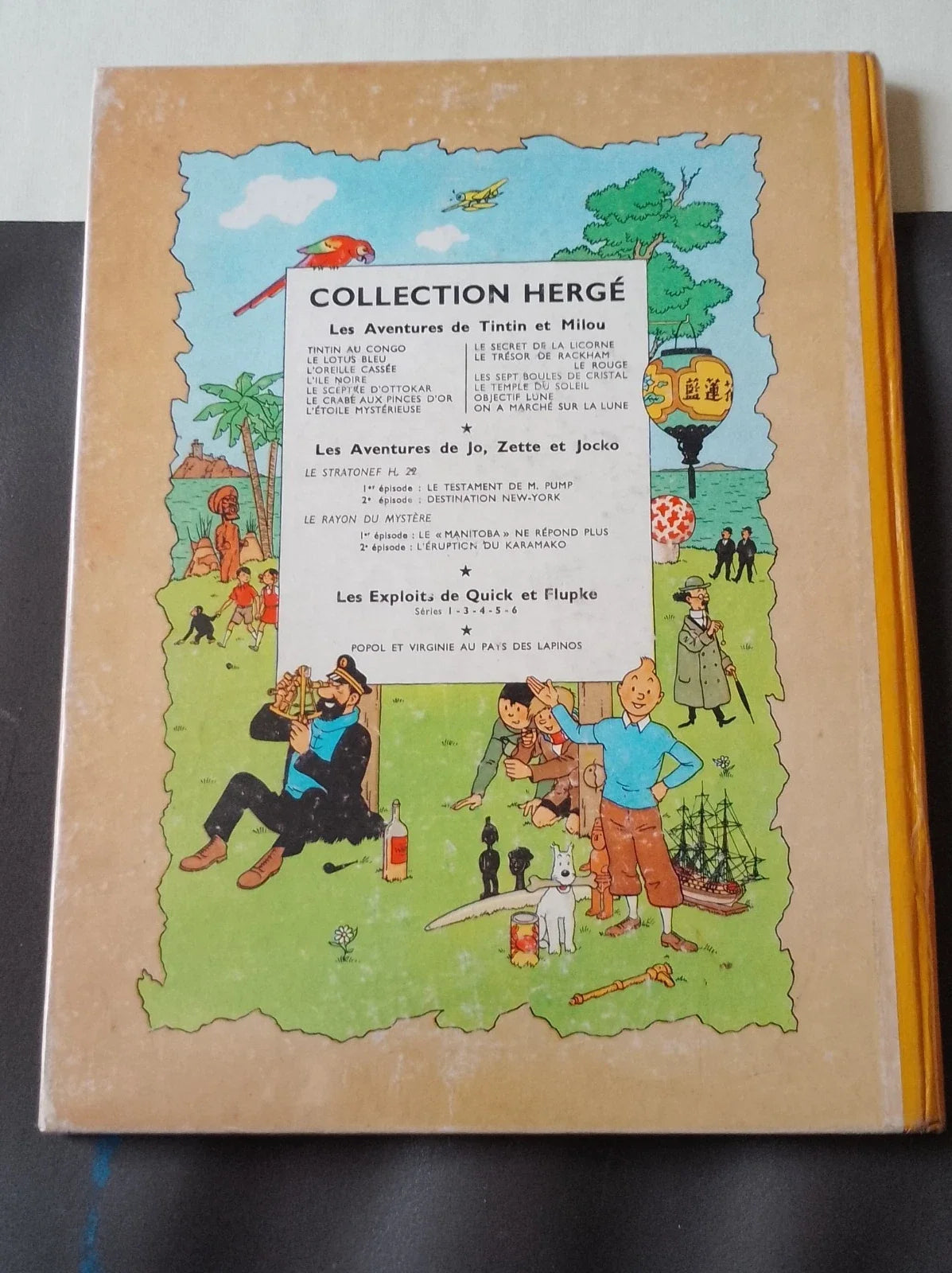 BD TINTIN les sept boules de cristal - DEDICACE PAR HERGE