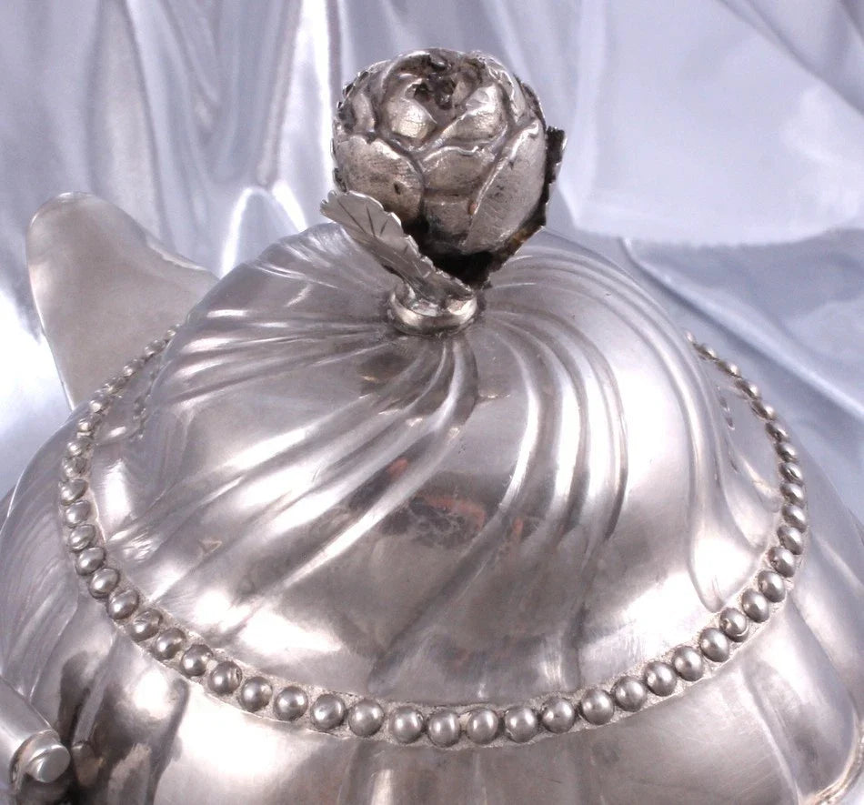 LILLE -RARISSIME GIGANTESQUE TORSADEE VERSEUSE XVIII SIECLE - ARGENT MASSIF 1784