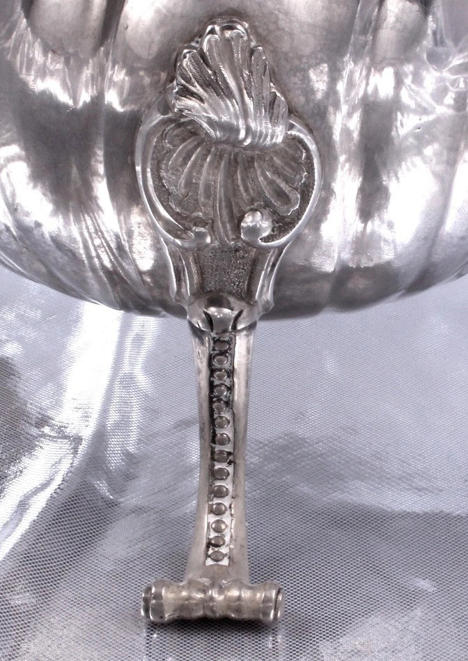 LILLE -RARISSIME GIGANTESQUE TORSADEE VERSEUSE XVIII SIECLE - ARGENT MASSIF 1784