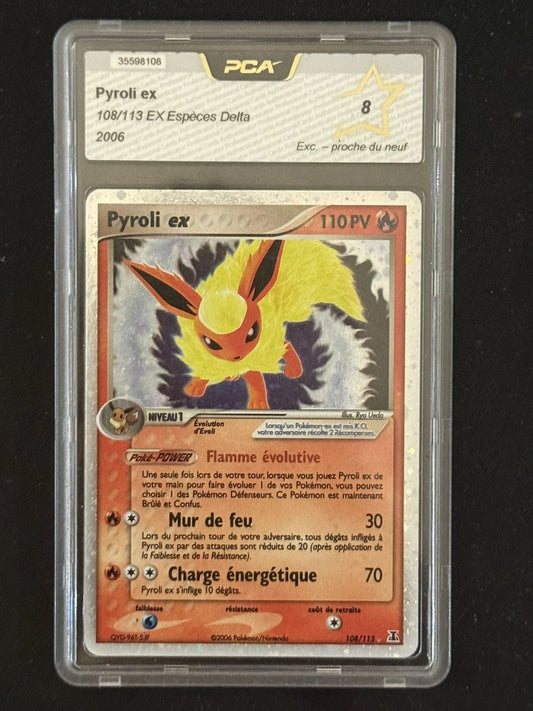 Carte Pokémon - Pyroli Ex 108/113 - Ex Espèces Delta PCA 8