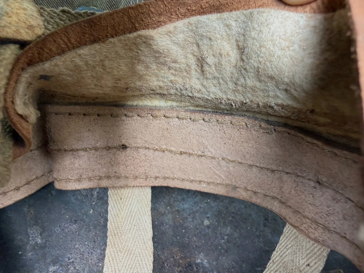 AUTHENTIQUE CASQUE PARA ANGLAIS JUGULAIRE WEB ASPIRANT VÉTÉRAN SAS FFL FRANCE LIBRE AMHERST