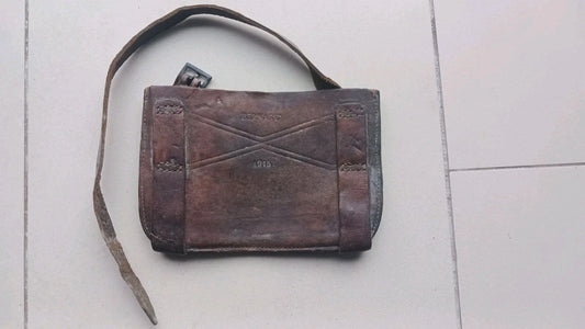 Étui Cuir Pelle Française WW1 Daté 1915