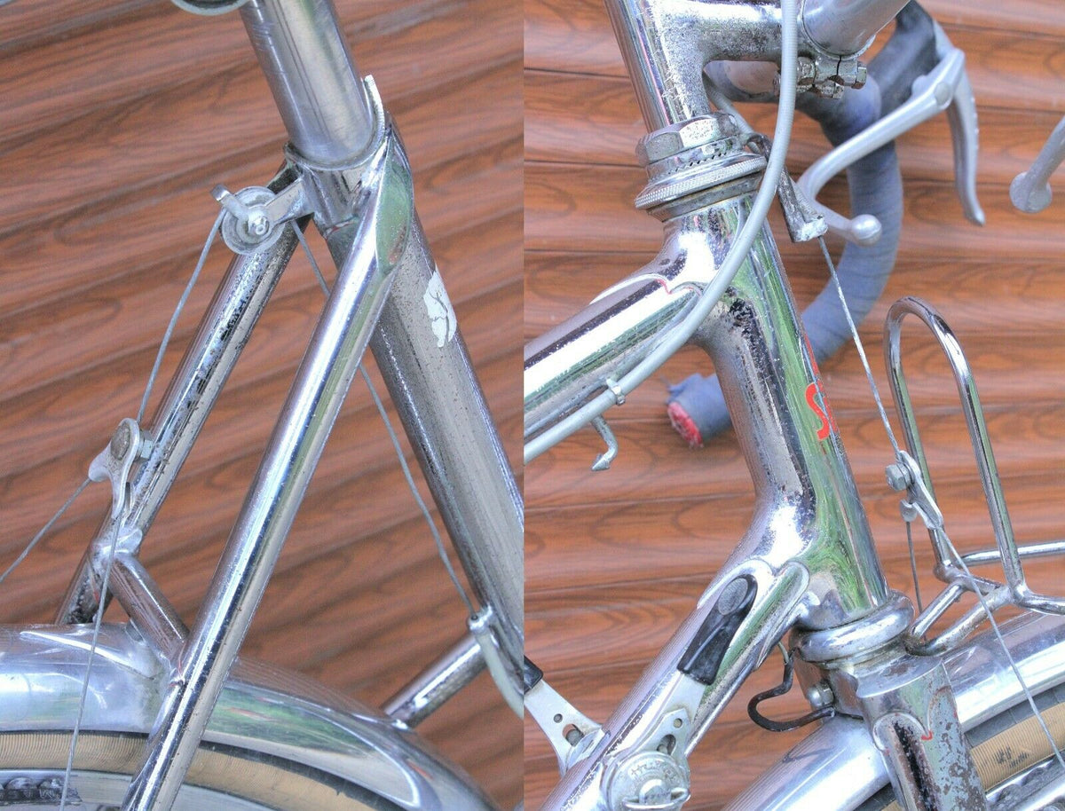 Velo ancien randonneuse Alex Singer Chrome Monodouille Huret Jubilee potence 650