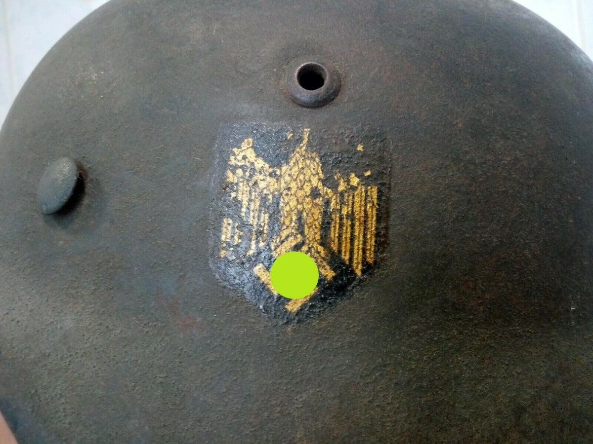 Original WW2 casque KM allemand M35 german helmet T68/60 deutsch stahlhelm elite