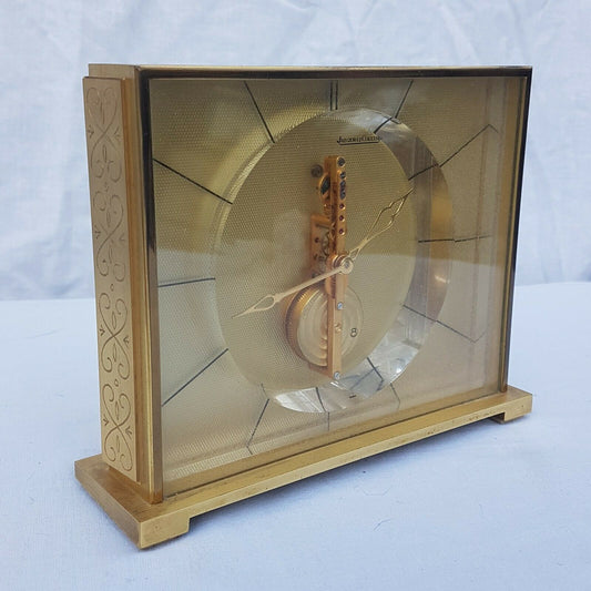 SUPERBE pendulette JAEGER-LECOULTRE "BAGUETTE" vers 1950 Pendule numérotée