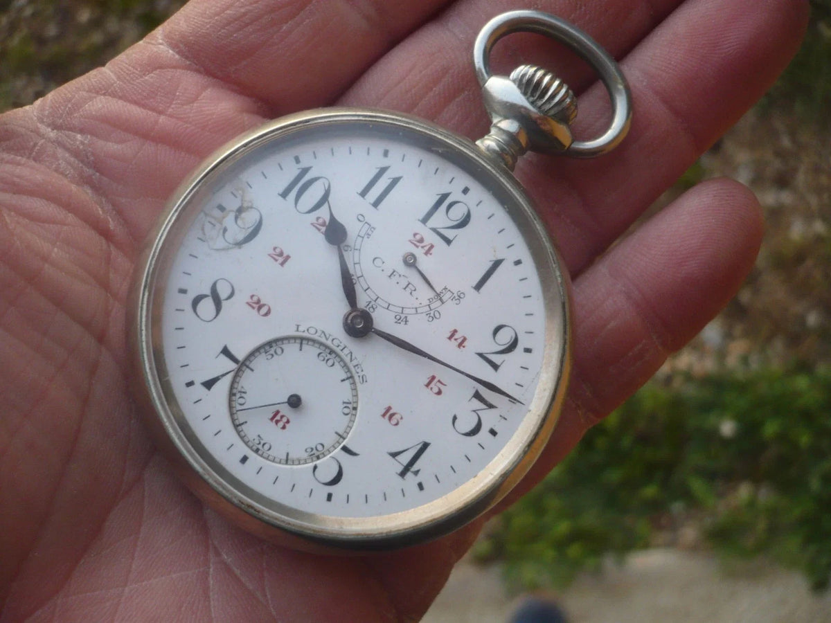 Montre à Gousset ancienne LONGINES C.F.R Fonctionne bien