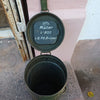 Boite masque gaz Allemand ancien camouflage numéro et attribuée ww2