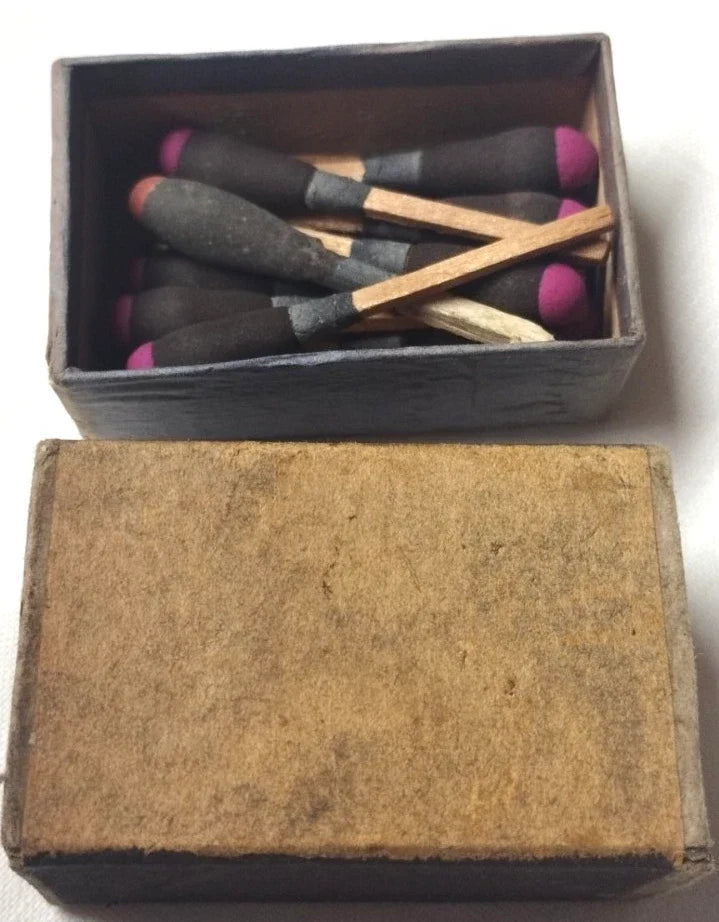 Authentique  boite us ww2  de démolition et allumettes parachutage anglais 1944 ww2
