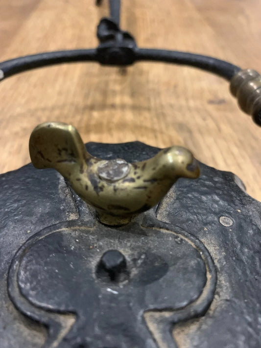 Rare lampe de mineur dite rave modèle 16 pans