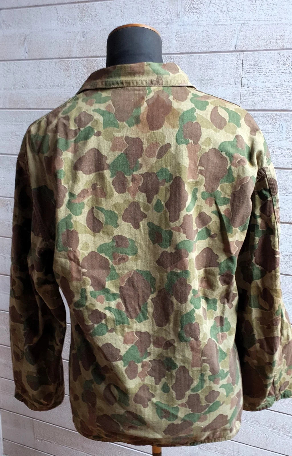 Authentique Ensemble HBT US veste + pant. réversible camouflé USMC Armée française Indochine
