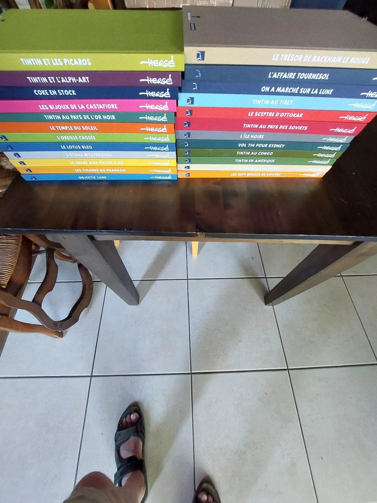 LES ARCHIVES de TINTIN Editions Moulinsart- casterman Série complète 24 BD album