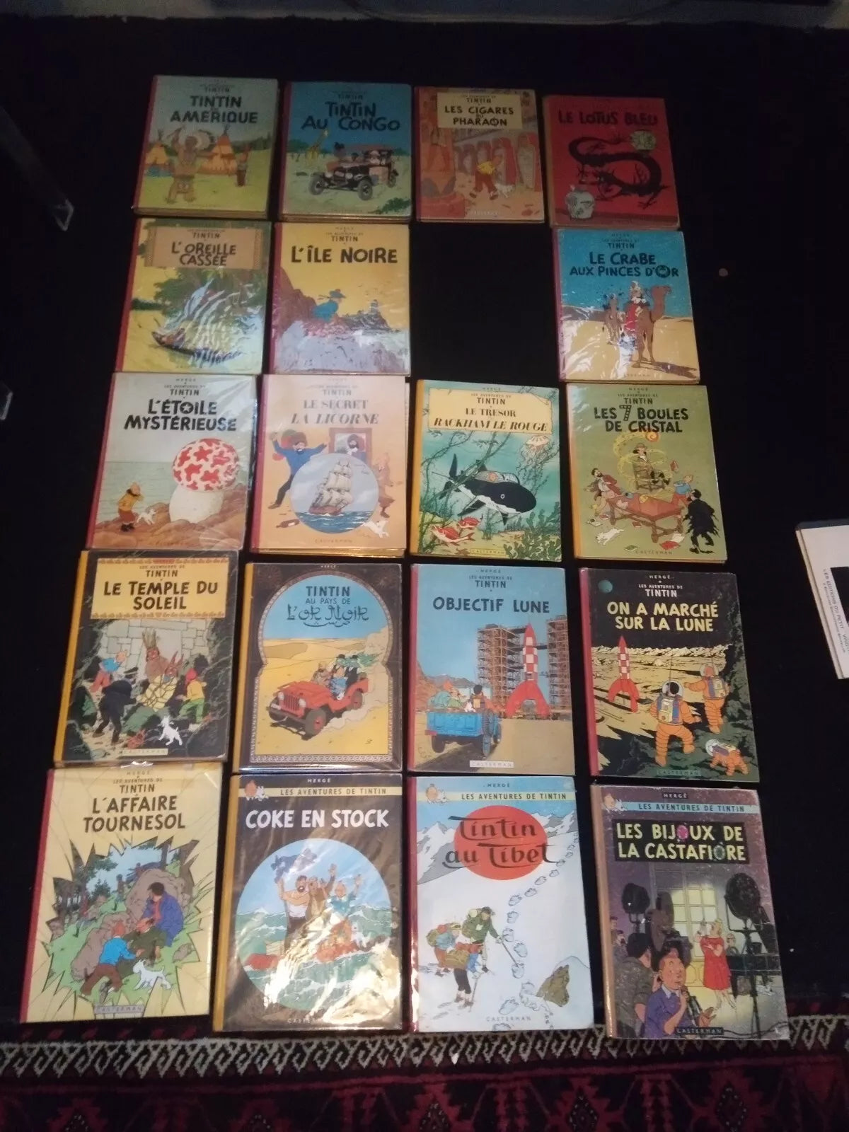 Lot de bd tintin collection