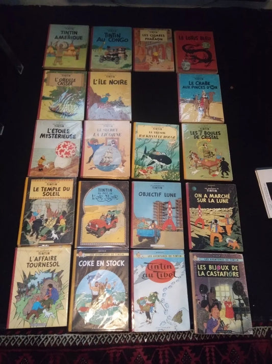 Lot de bd tintin collection