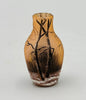 VASE MINIATURE PATE DE VERRE ART NOUVEAU PAYSAGE DE NEIGE SIGNE DAUM NANCY 1900