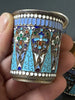 Lot 3 Gobelets En Argent Massif Émaillé Cloisonné Russian Sterling 19 Siècle