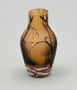 VASE MINIATURE PATE DE VERRE ART NOUVEAU PAYSAGE DE NEIGE SIGNE DAUM NANCY 1900