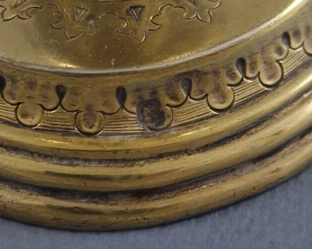 Calice en vermeil et émail Argent massif