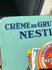ANCIENNE PLAQUE EMAILLEE CREME DE GRUYERE NESTLE ETAT D'ORIGINE